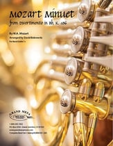 Mozart Minuet Concert Band sheet music cover